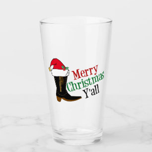 カおもしろいウボーイメリークリスマスイオール タンブラーグラス