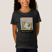 カおもしろいエルをTシャツから脱がせた行き過ぎの人 Tシャツ (正面)