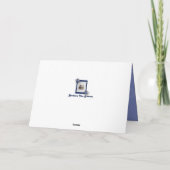 カおもしろいットバセットハウンド&ボーン付きマザーデイカード カード (裏面)