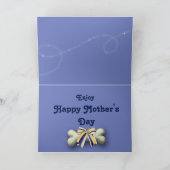 カおもしろいットバセットハウンド&ボーン付きマザーデイカード カード (内部)