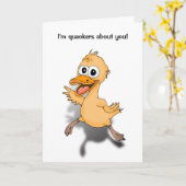 カおもしろいップルの記念カード。 カード (黄色い花)