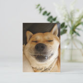 カおもしろいワイトなスマイル ポストカード (スタンド正面)