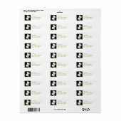 カかわいらしラ・リリー ラベル (フルシート)