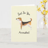 カすごいウトビパーソナライズされたーグル カード (黄色い花)