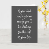 カもしードの準備が整うまで待つ カード (黄色い花)