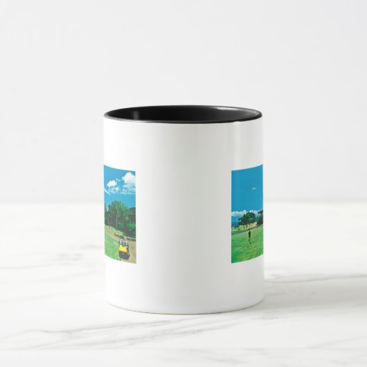 カアナパリゴルフでのグリーン王室のの眺め マグカップ (中央)