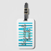 カアナパリビーチハワイ(海) ラゲッジタグ (正面縦)