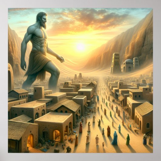 カアナン芸術のクリスチャン聖書巨人 ポスター (正面)