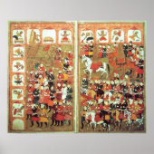 カアバのアイコンを破壊するムハンマド ポスター (正面)