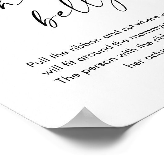 カイアどのように彼女の腹の赤ちゃんシャワーゲーム大きい ポスター (角)