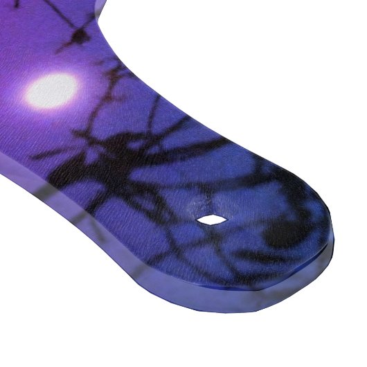 カイアウア湾を横切るマグカルムーンライトの反射ニュージーランド カッティングボード (角)