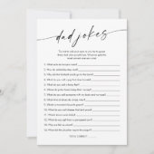 カイアパパジョーク赤ちゃんシャワーゲームカード 招待状 (正面)