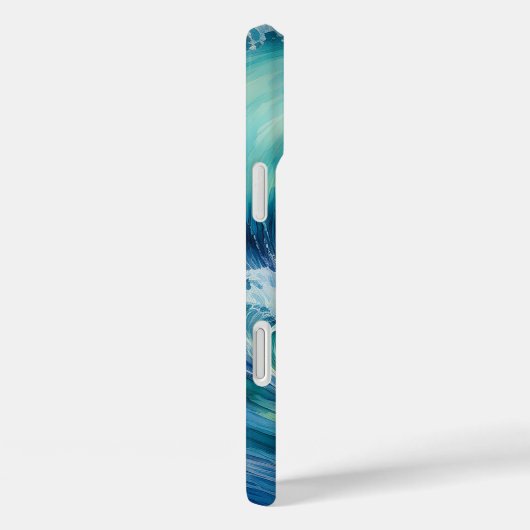 カイアロハモートウオーターカラーウェーブ Case-Mate iPhoneケース (裏面 / 右)