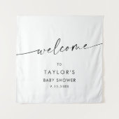 カイアMInimalistベビーシャワーへようこそ タペストリー (正面)