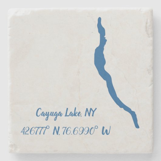 カイウガレイクNYマーブルコースター ストーンコースター (正面)