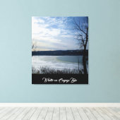 カイウガ湖の冬 キャンバスプリント (インサイチュ (ウッドフロア))