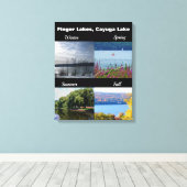 カイウガ湖の四季 キャンバスプリント (インサイチュ (ウッドフロア))