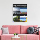 カイウガ湖の四季 キャンバスプリント (インサイチュ (リビング))