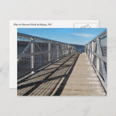 カイウガ湖の桟橋 ポストカード (正面/裏面)