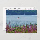 カイウガ湖，イタカ，ニューヨーク郵便はがき ポストカード (正面/裏面)