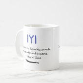 カイエルトゥグルガジ引用文オンビクトリー コーヒーマグカップ (正面左)