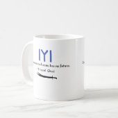 カイエルトゥグルガジ引用文オンフューチャー コーヒーマグカップ (正面左)