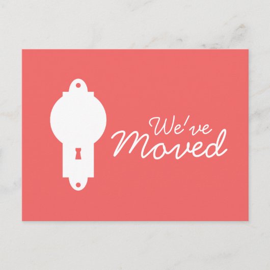 カイエンドアノブ引っ越しましたポストカード 案内ポストカード (正面)