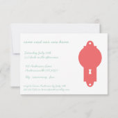 カイエンドアノブ引っ越し祝いパーティーパーティー招待状 招待状 (裏面)