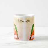 カイカラフルクのオウムのペア鳥のアートパーソナライズされた コーヒーマグカップ (中央)