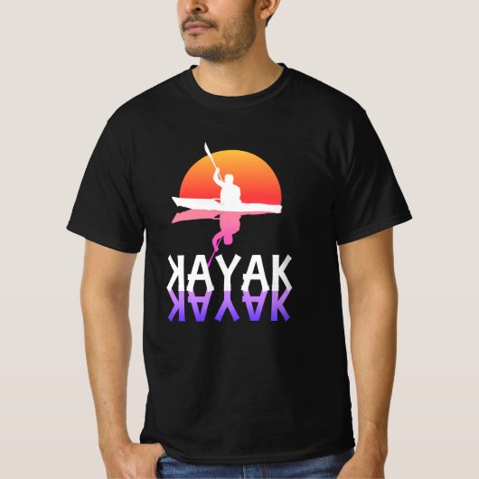 カイカーシルエット |カヤック Tシャツ (正面)