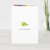 カイクパロッかわいらし春フローラペットバードラブ シーズンカード (裏面)