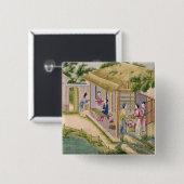 カイコについて学ぶこと 缶バッジ (正面&裏面)