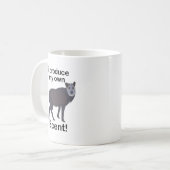 カイコウジカ 動物 私は自分の香りを作り出します 面白い引用 コーヒーマグカップ (正面左)