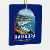 カイコウラニュージーランドトラベルアートヴィンテージ セラミックオーナメント (右)