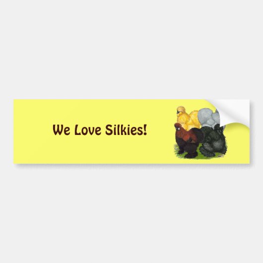 カイコ：ロスターの詰め合わせ バンパーステッカー (正面)