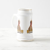 カイザーウィルヘルムIIビールスタイン ビールジョッキ (正面左)