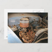 カイザーフレーザーの古い6気筒エンジン ポストカード (正面/裏面)