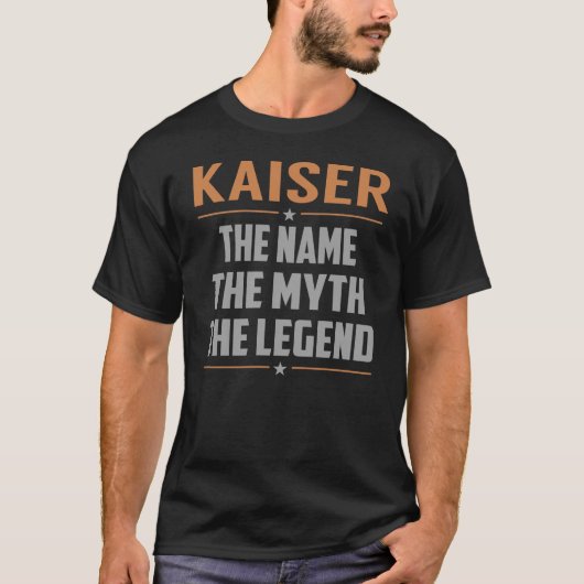 カイザー神話の名を伝説に Tシャツ (正面)