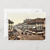 カイザー通り、カルルスルーエ、バーデン、ドイツ クラシック ポストカード (正面/裏面)