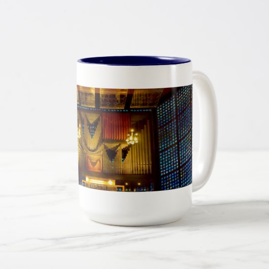 カイザー・ウィルヘルム記念教会のオルガンマグ ツートーンマグカップ (正面右)