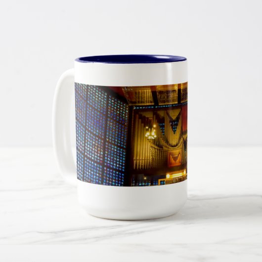 カイザー・ウィルヘルム記念教会のオルガンマグ ツートーンマグカップ (正面左)