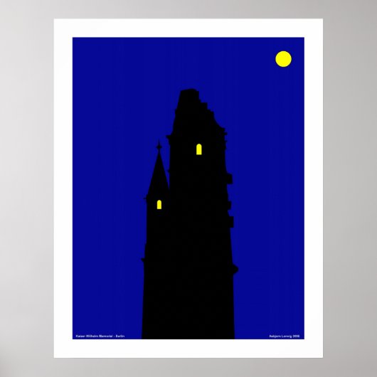 カイザー・ウィルヘルム記念館 – キャンバス ポスター (正面)