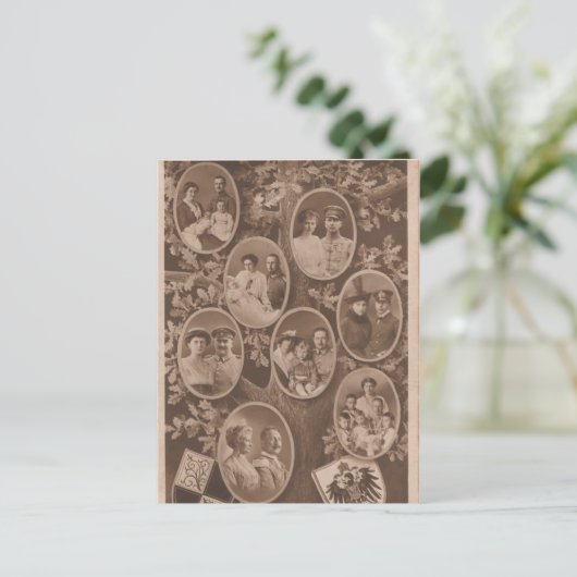 カイザー・ウィルヘルム2世と家族#024D ポストカード (スタンド正面)