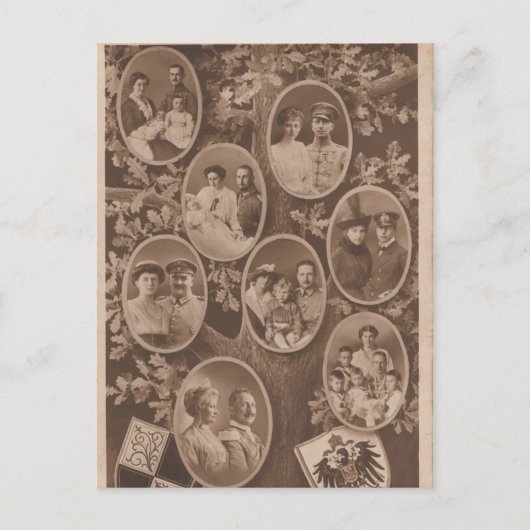 カイザー・ウィルヘルム2世と家族#024D ポストカード (正面)