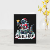 カイジュクリスマスサンタジラ日本のモンスターディノサ カード (黄色い花)