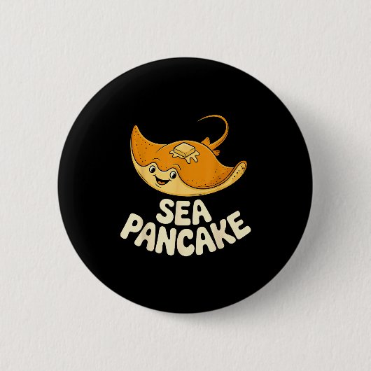 カイジ・デザイン メンズ レディース キッズ 魚 サメの仲間 缶バッジ (正面)