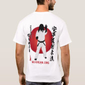 カイゼン合寿館開祖シルエットTシャツ – 2D Tシャツ (裏面)
