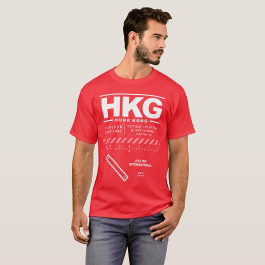 カイタク国際的エアポートHKG Tシャツ (正面フル)
