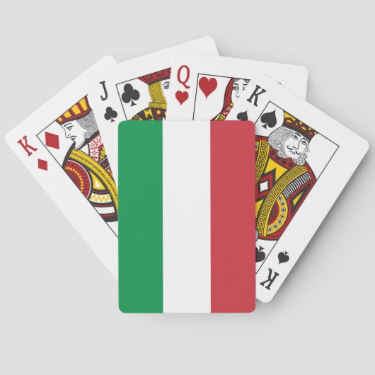 カイタリアンー遊ドに旗|イタリア,トリコロア トランプ (裏面)