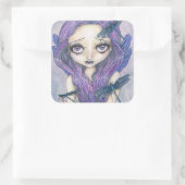 カイダドラゴンフライ妖精ステッカーチャームインフラナリー スクエアシール (バッグ)